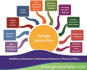 GA State Autism Implementation plan graphic